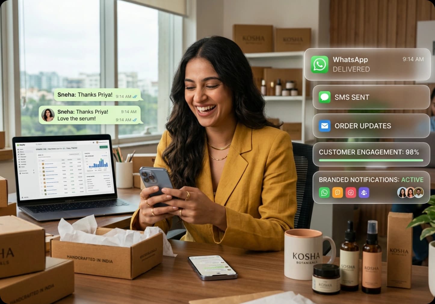 RapidShyp Connect branded delivery notifications