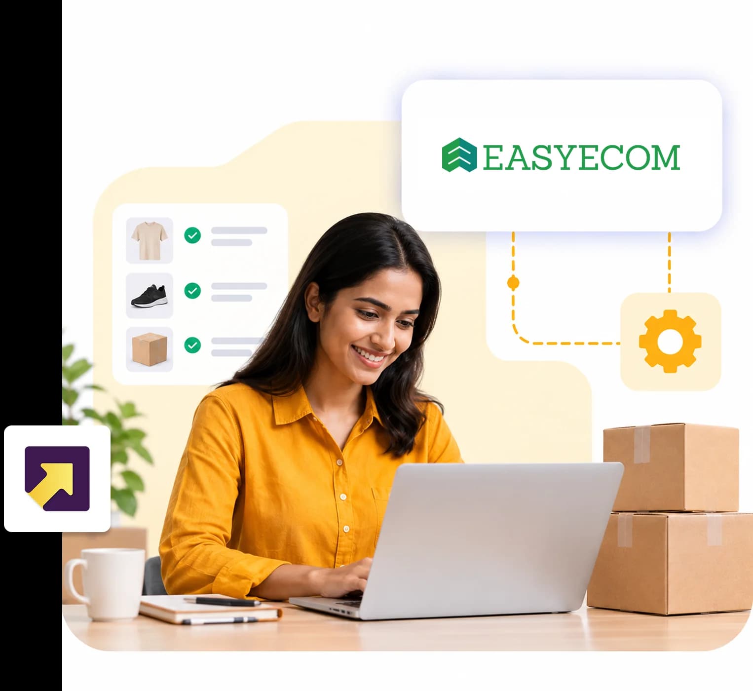 Seller shipping EasyEcom orders with RapidShyp
