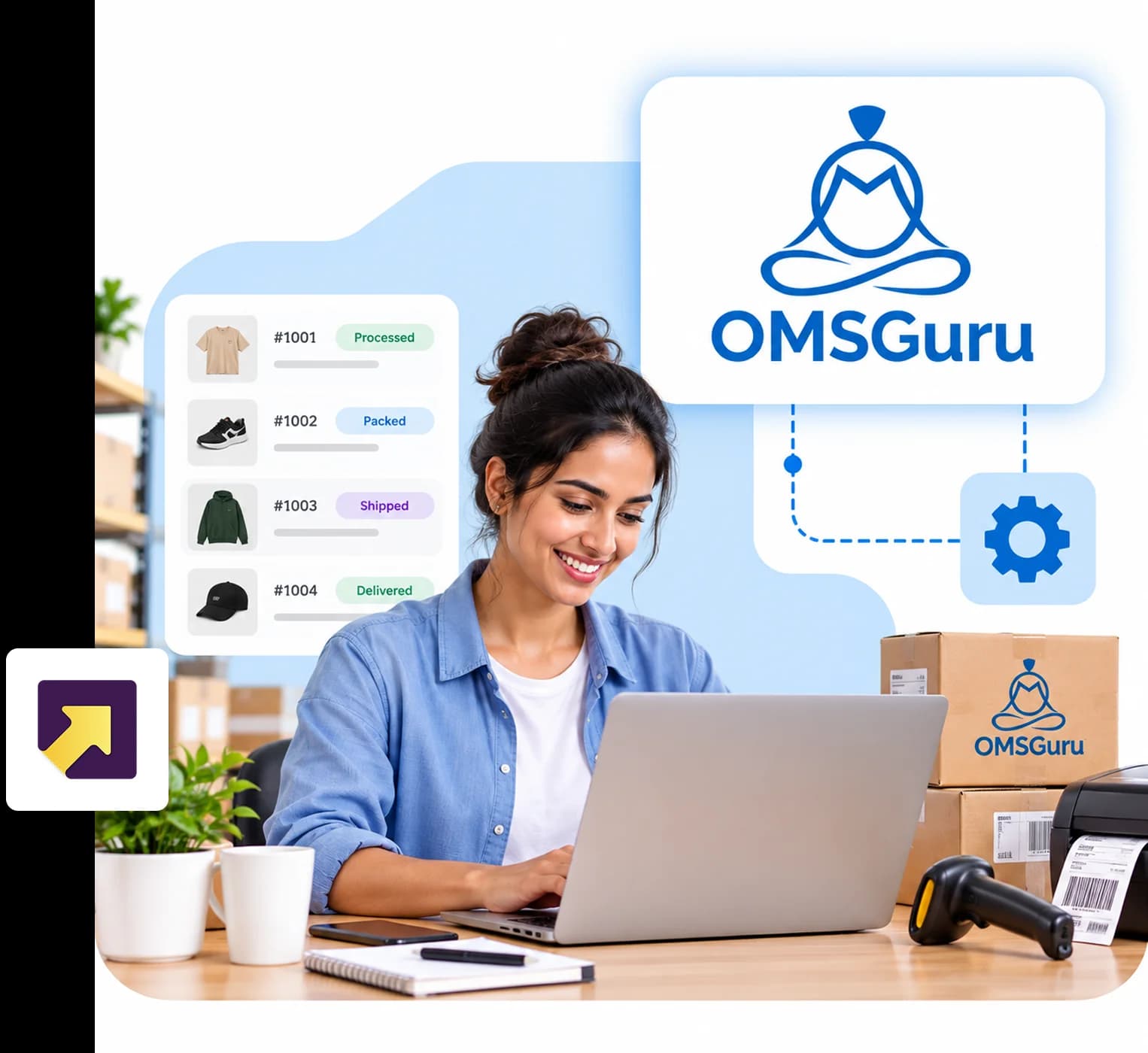 Seller shipping OMSGuru orders with RapidShyp